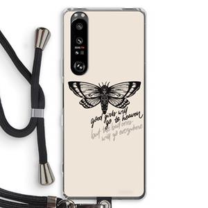 CaseCompany Good or bad: Sony Xperia 1 III Transparant Hoesje met koord