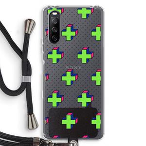CaseCompany 8-bit N°10: Sony Sony Xperia 10 III Transparant Hoesje met koord