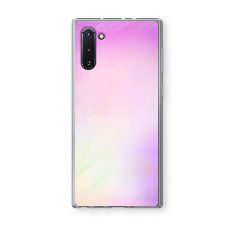 CaseCompany Flow mist pastel: Samsung Galaxy Note 10 Transparant Hoesje