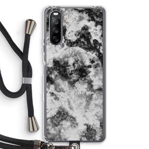 CaseCompany Onweer: Sony Sony Xperia 10 III Transparant Hoesje met koord