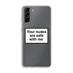 CaseCompany Safe with me: Samsung Galaxy S21 Plus Transparant Hoesje