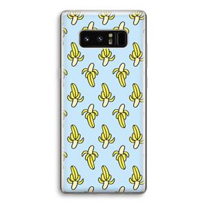 CaseCompany Bananas: Samsung Galaxy Note 8 Transparant Hoesje