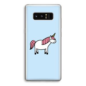CaseCompany Eenhoorn: Samsung Galaxy Note 8 Transparant Hoesje