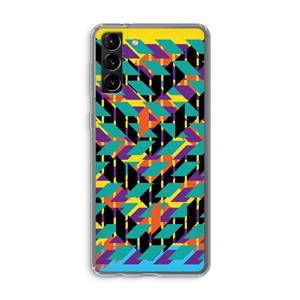 CaseCompany Skew Bee 1: Samsung Galaxy S21 Plus Transparant Hoesje