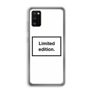 CaseCompany Limited edition: Samsung Galaxy A41 Transparant Hoesje