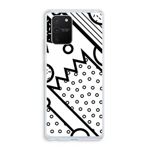 CaseCompany Pop Art #4: Samsung Galaxy S10 Lite Transparant Hoesje