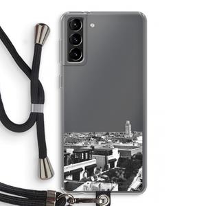 CaseCompany Marrakech Skyline : Samsung Galaxy S21 Plus Transparant Hoesje met koord