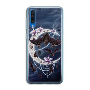 CaseCompany Vleermuizen Maan: Samsung Galaxy A50 Transparant Hoesje