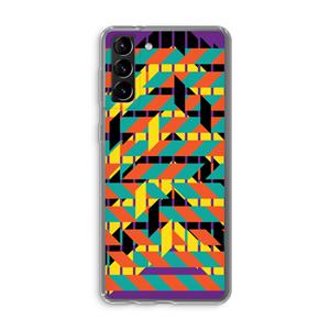CaseCompany Skew Bee 2: Samsung Galaxy S21 Plus Transparant Hoesje