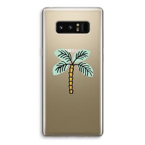 CaseCompany Palmboom: Samsung Galaxy Note 8 Transparant Hoesje