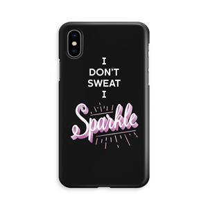 CaseCompany Sparkle quote: iPhone Xs Volledig Geprint Hoesje