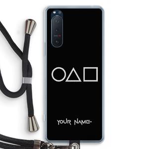 CaseCompany Squid Game: Sony Xperia 5 II Transparant Hoesje met koord