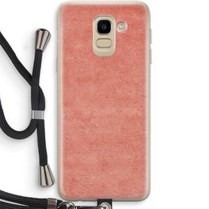 CaseCompany Marrakech Walls: Samsung Galaxy J6 (2018) Transparant Hoesje met koord