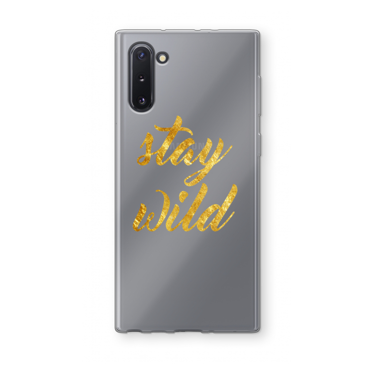 CaseCompany Stay wild: Samsung Galaxy Note 10 Transparant Hoesje