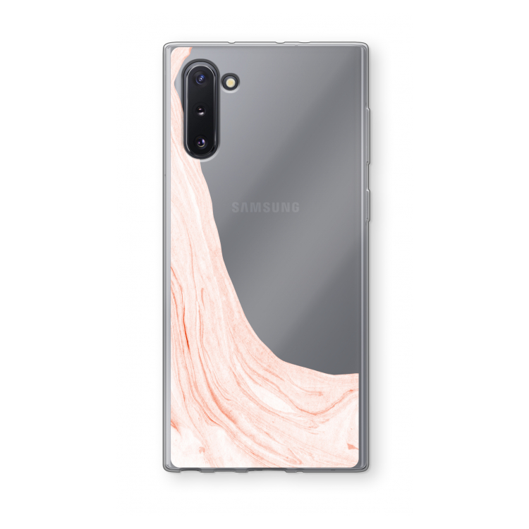 CaseCompany Peach bath: Samsung Galaxy Note 10 Transparant Hoesje