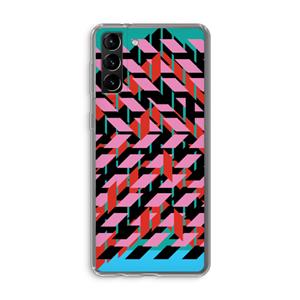 CaseCompany Skew Blush 2: Samsung Galaxy S21 Plus Transparant Hoesje