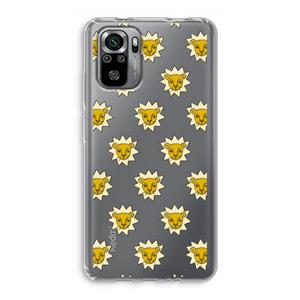 CaseCompany Leeuwenkoppen: Xiaomi Redmi Note 10S Transparant Hoesje