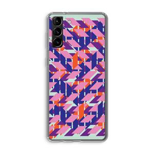 CaseCompany Skew Blush 3: Samsung Galaxy S21 Plus Transparant Hoesje