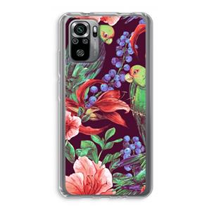 CaseCompany Papegaaien: Xiaomi Redmi Note 10S Transparant Hoesje