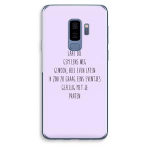 CaseCompany GSM: Samsung Galaxy S9 Plus Transparant Hoesje