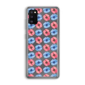 CaseCompany Klaproosjes: Samsung Galaxy A41 Transparant Hoesje