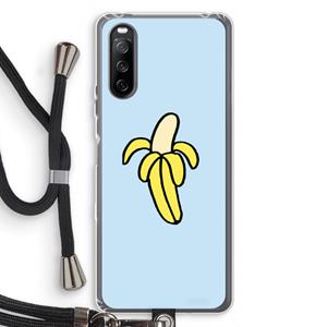 CaseCompany Banana: Sony Sony Xperia 10 III Transparant Hoesje met koord