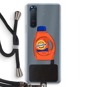 CaseCompany Ultra Sensitive: Sony Xperia 5 II Transparant Hoesje met koord