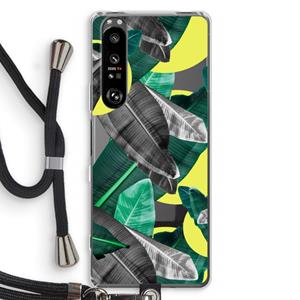 CaseCompany Fantasie jungle: Sony Xperia 1 III Transparant Hoesje met koord