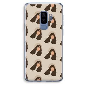 CaseCompany Bonjour mon amour: Samsung Galaxy S9 Plus Transparant Hoesje