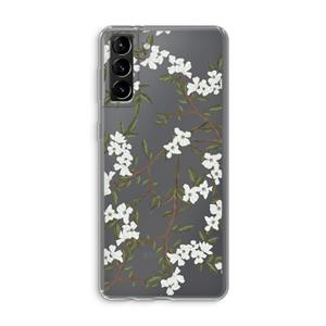CaseCompany Blossoming spring: Samsung Galaxy S21 Plus Transparant Hoesje