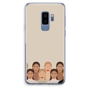 CaseCompany Girls girls girls: Samsung Galaxy S9 Plus Transparant Hoesje