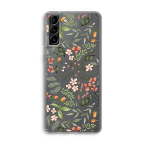CaseCompany Sweet little flowers: Samsung Galaxy S21 Plus Transparant Hoesje