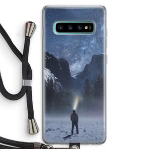 CaseCompany Wanderlust: Samsung Galaxy S10 Plus Transparant Hoesje met koord