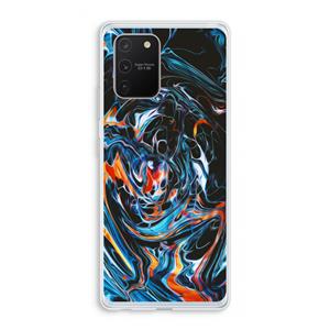 CaseCompany Black Unicorn: Samsung Galaxy S10 Lite Transparant Hoesje