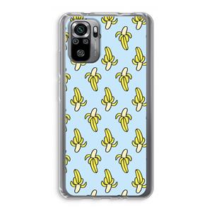 CaseCompany Bananas: Xiaomi Redmi Note 10S Transparant Hoesje