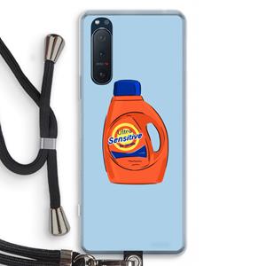 CaseCompany Ultra Sensitive: Sony Xperia 5 II Transparant Hoesje met koord