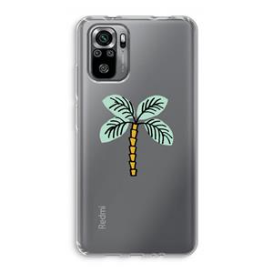 CaseCompany Palmboom: Xiaomi Redmi Note 10S Transparant Hoesje
