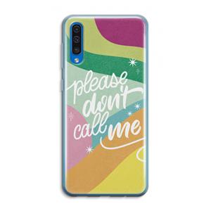 CaseCompany Don't call: Samsung Galaxy A50 Transparant Hoesje