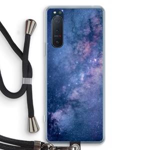 CaseCompany Nebula: Sony Xperia 5 II Transparant Hoesje met koord