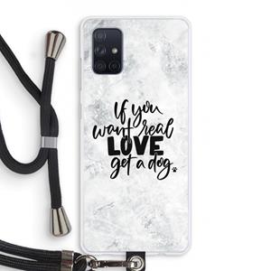 CaseCompany Partner in crime: Samsung Galaxy A71 Transparant Hoesje met koord