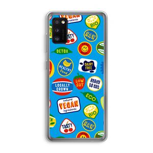 CaseCompany Fruitsticker: Samsung Galaxy A41 Transparant Hoesje