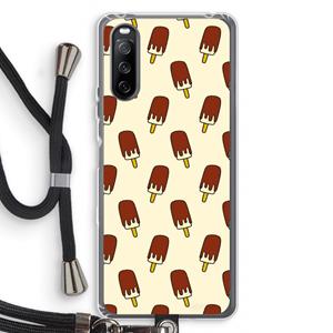CaseCompany Yummy: Sony Sony Xperia 10 III Transparant Hoesje met koord