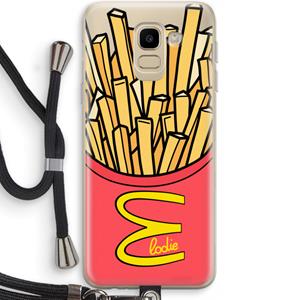 CaseCompany McElodie: Samsung Galaxy J6 (2018) Transparant Hoesje met koord