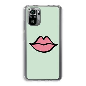 CaseCompany Kusje: Xiaomi Redmi Note 10S Transparant Hoesje