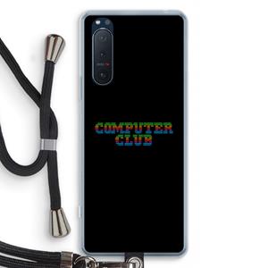 CaseCompany Retro: Sony Xperia 5 II Transparant Hoesje met koord