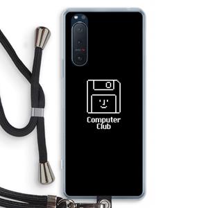 CaseCompany Hello: Sony Xperia 5 II Transparant Hoesje met koord