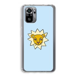 CaseCompany Kleine leeuw: Xiaomi Redmi Note 10S Transparant Hoesje