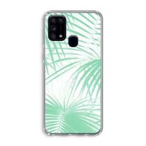 CaseCompany Palmbladeren: Samsung Galaxy M31 Transparant Hoesje
