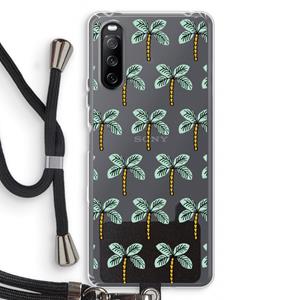 CaseCompany Paradise: Sony Sony Xperia 10 III Transparant Hoesje met koord