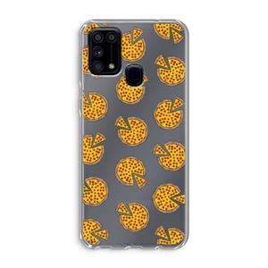 CaseCompany You Had Me At Pizza: Samsung Galaxy M31 Transparant Hoesje